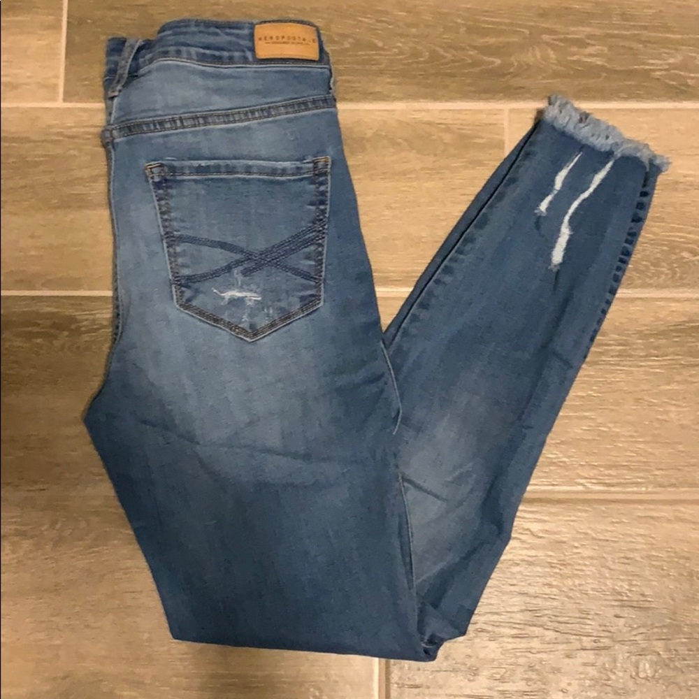 Aeropostale High Waisted Ripped Jeans